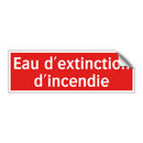 Eau d'extinction d'incendie