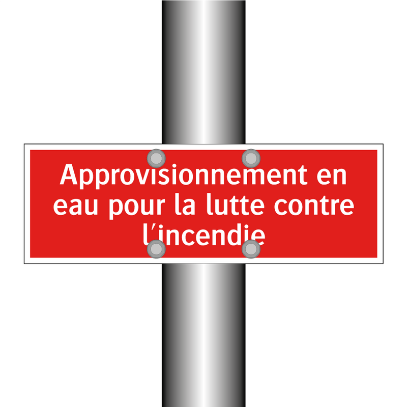 Approvisionnement en eau pour la lutte contre l'incendie