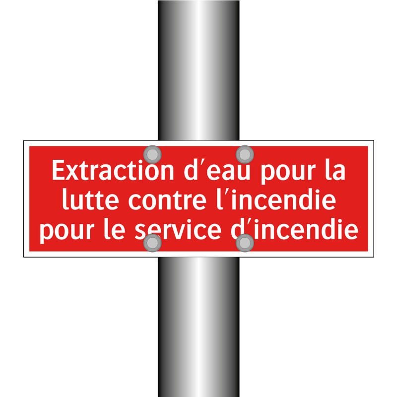Extraction d'eau pour la lutte contre l'incendie pour le service d'incendie
