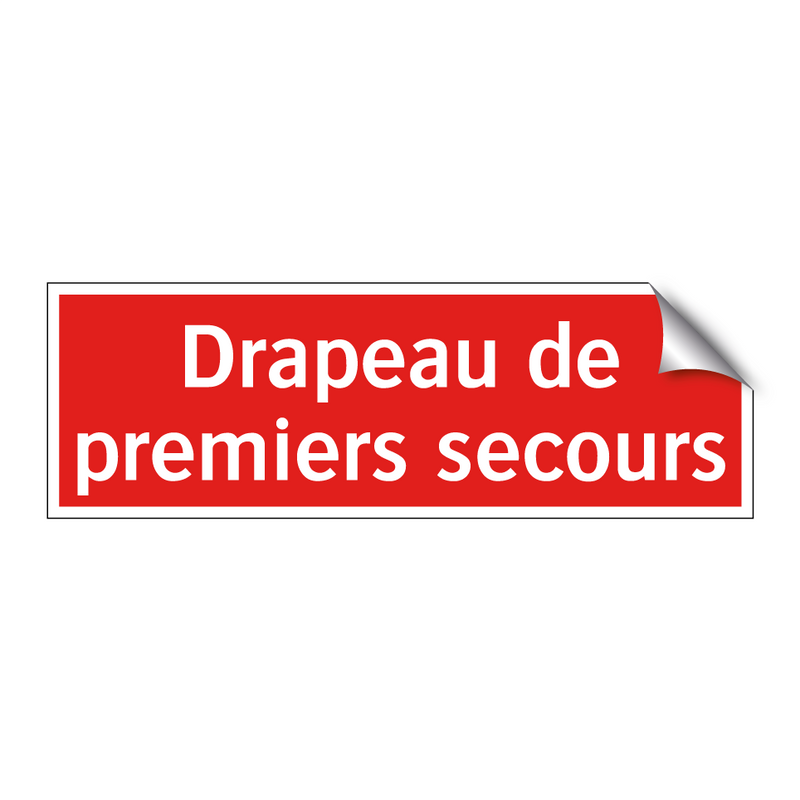 Drapeau de premiers secours