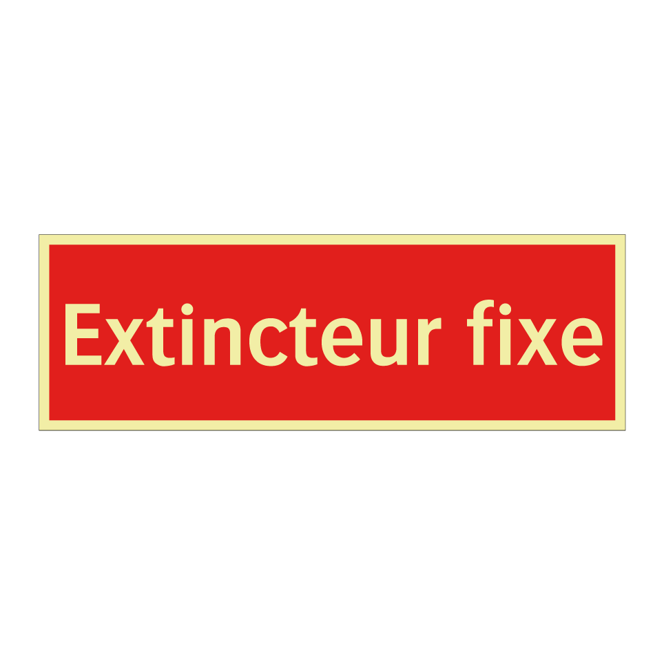 Extincteur fixe