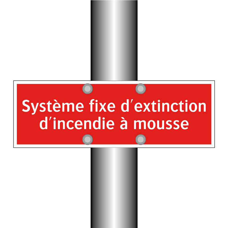 Système fixe d'extinction d'incendie à mousse