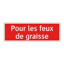 Pour les feux de graisse