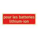 pour les batteries lithium-ion