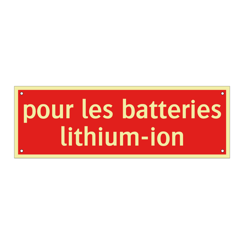 pour les batteries lithium-ion