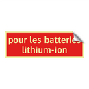 pour les batteries lithium-ion