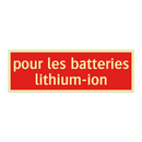 pour les batteries lithium-ion