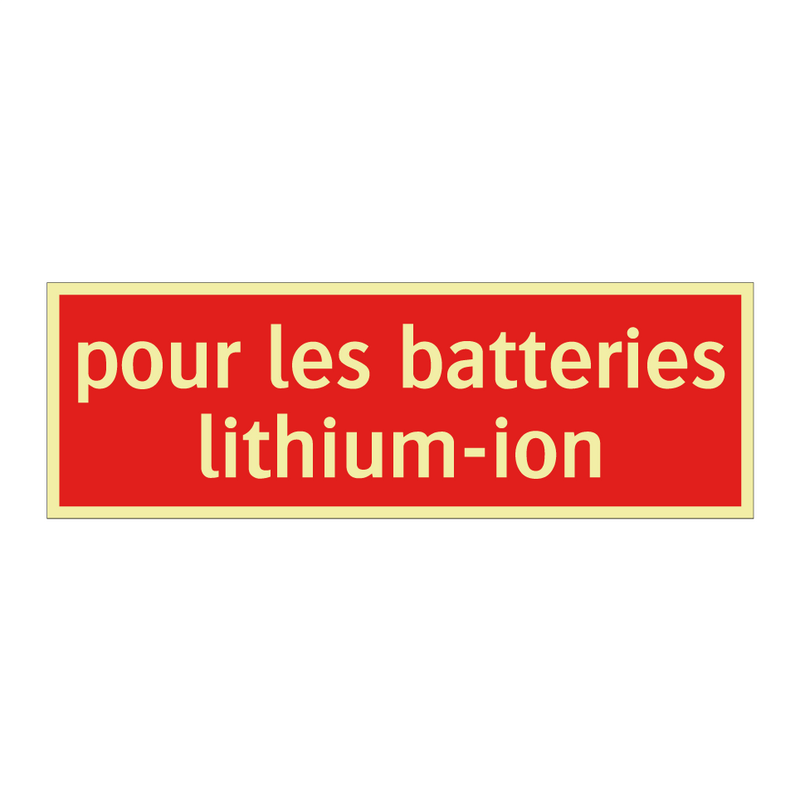pour les batteries lithium-ion