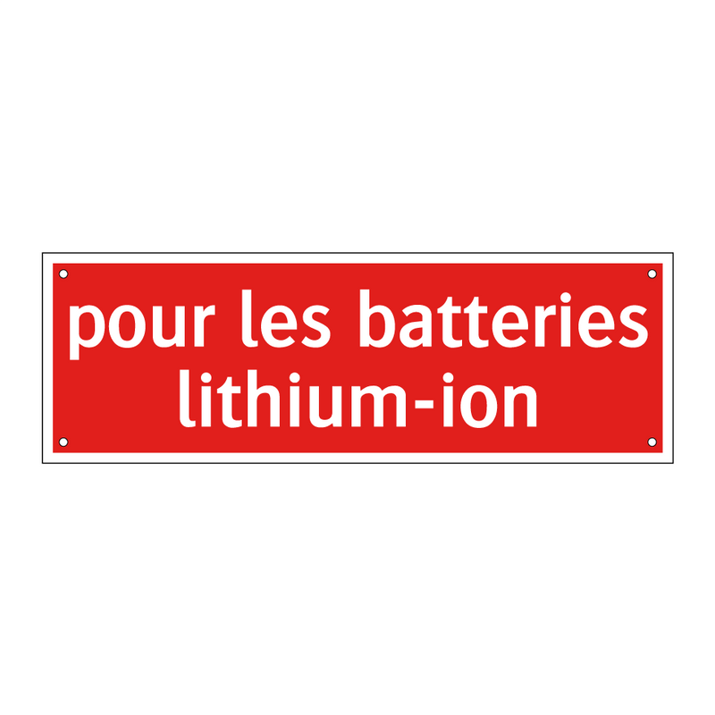 pour les batteries lithium-ion