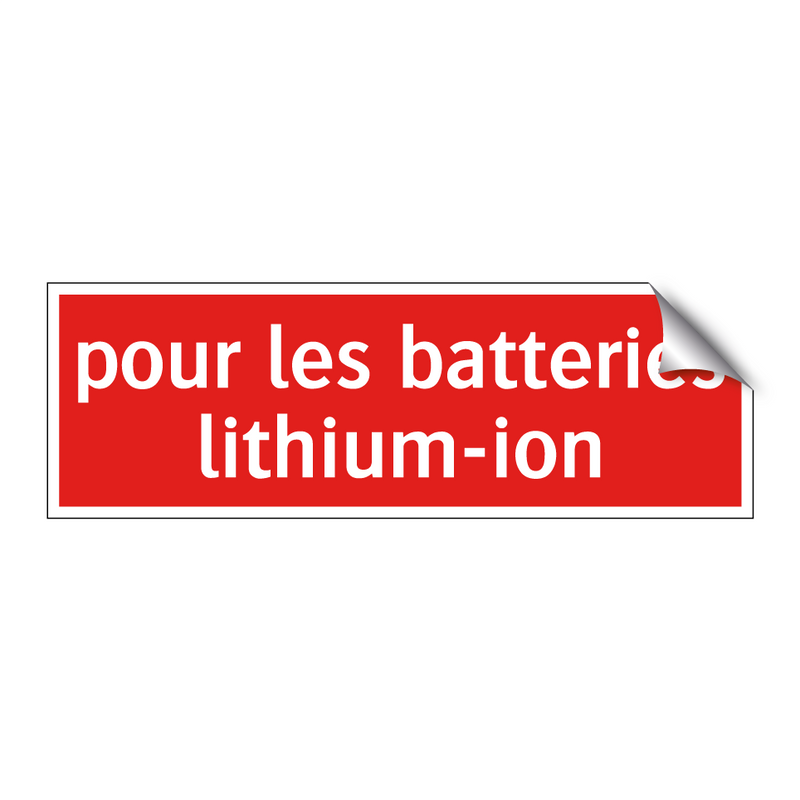 pour les batteries lithium-ion
