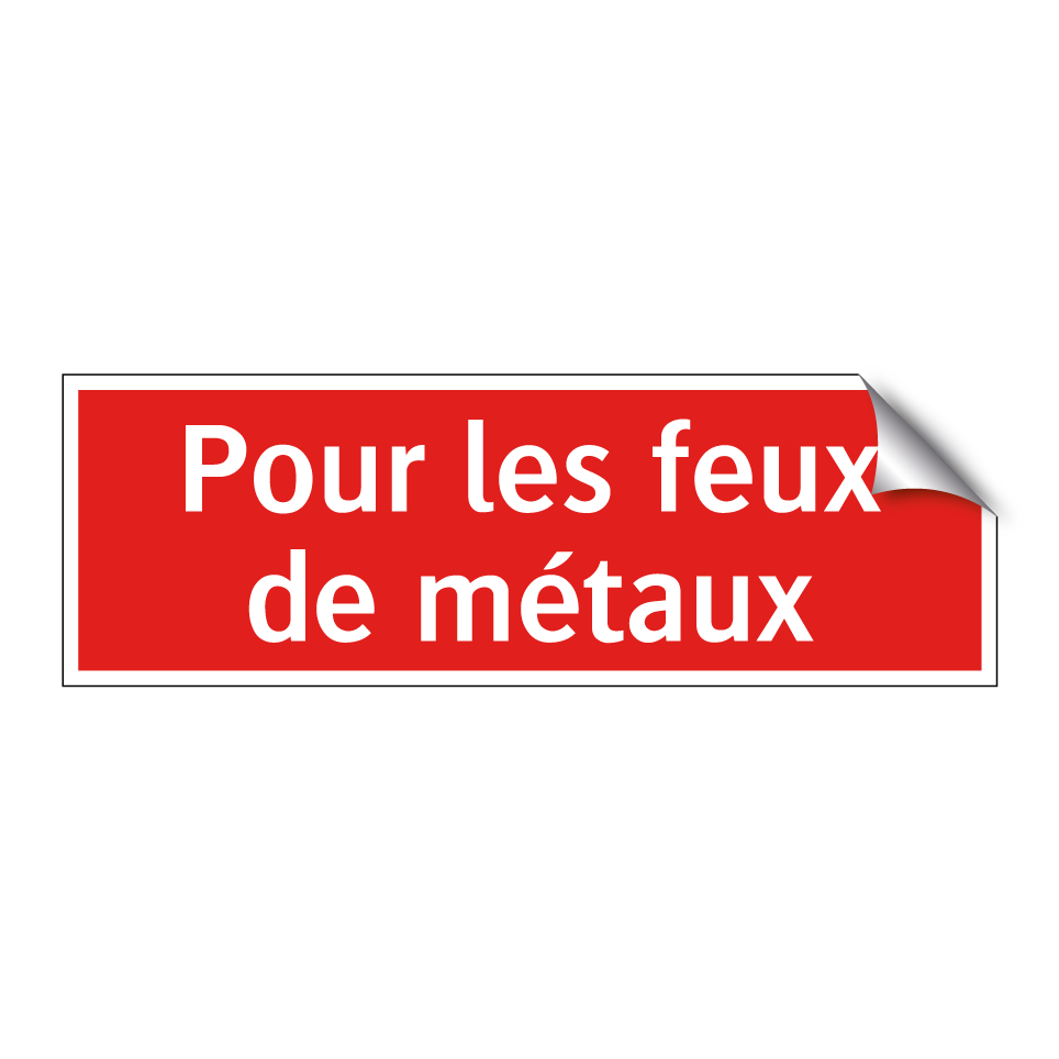 Pour les feux de métaux