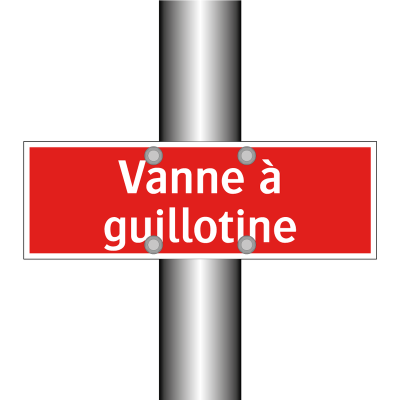 Vanne à guillotine