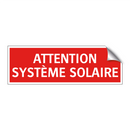ATTENTION SYSTÈME SOLAIRE
