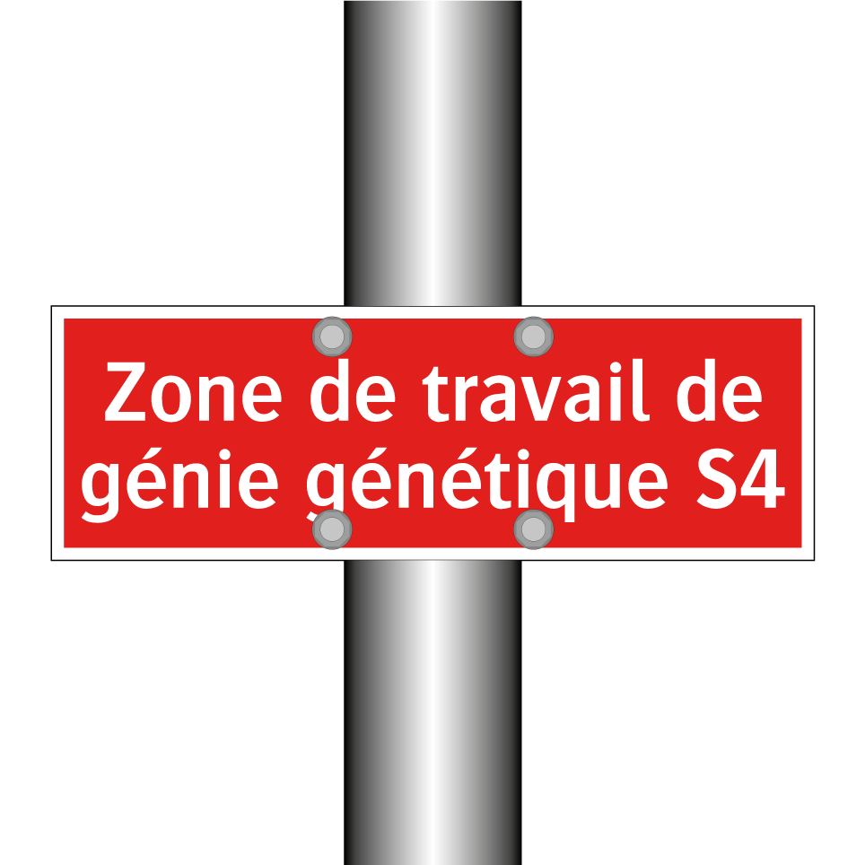 Zone de travail de génie génétique S4