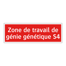 Zone de travail de génie génétique S4