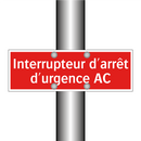 Interrupteur d'arrêt d'urgence AC