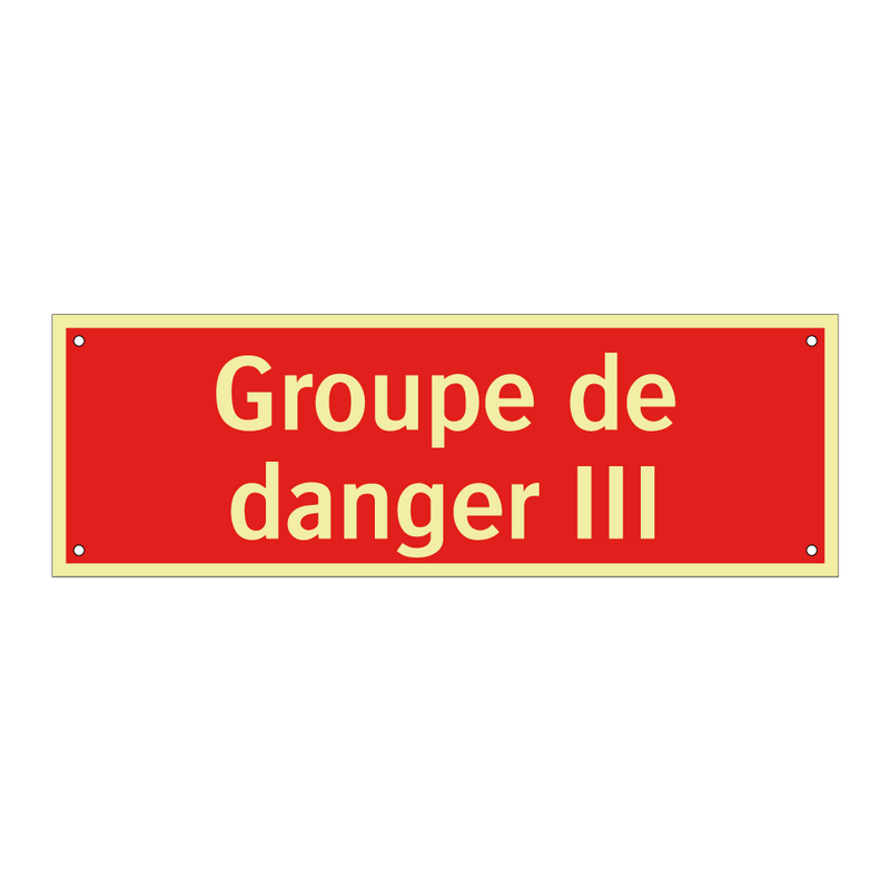 Groupe de danger III