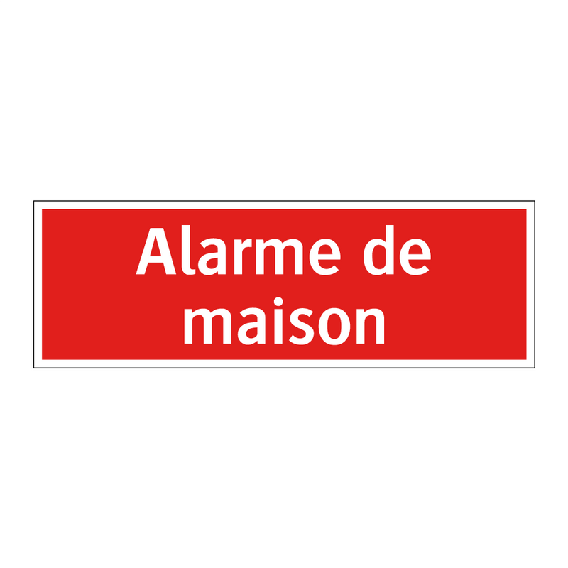 Alarme de maison