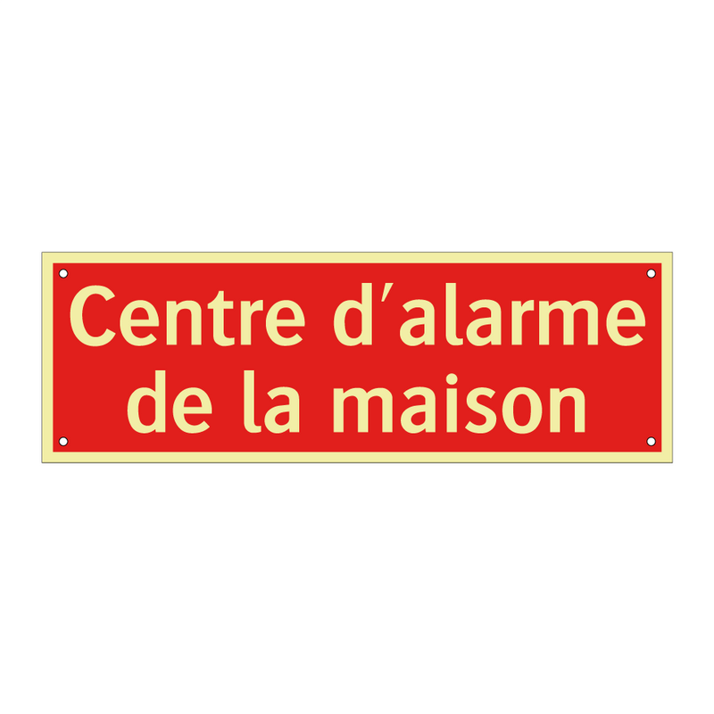 Centre d'alarme de la maison