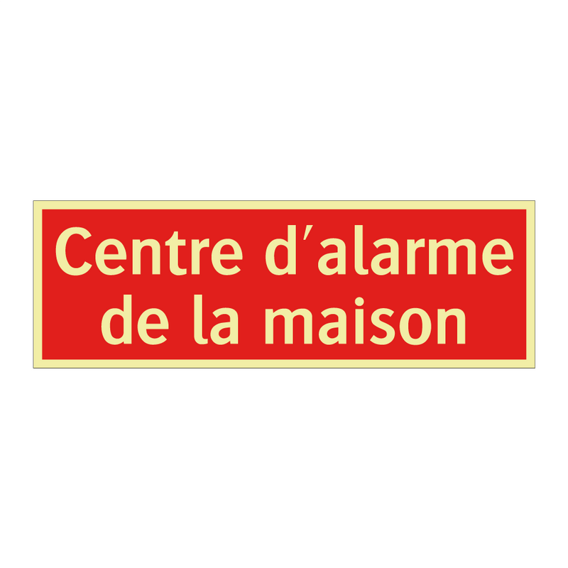 Centre d'alarme de la maison