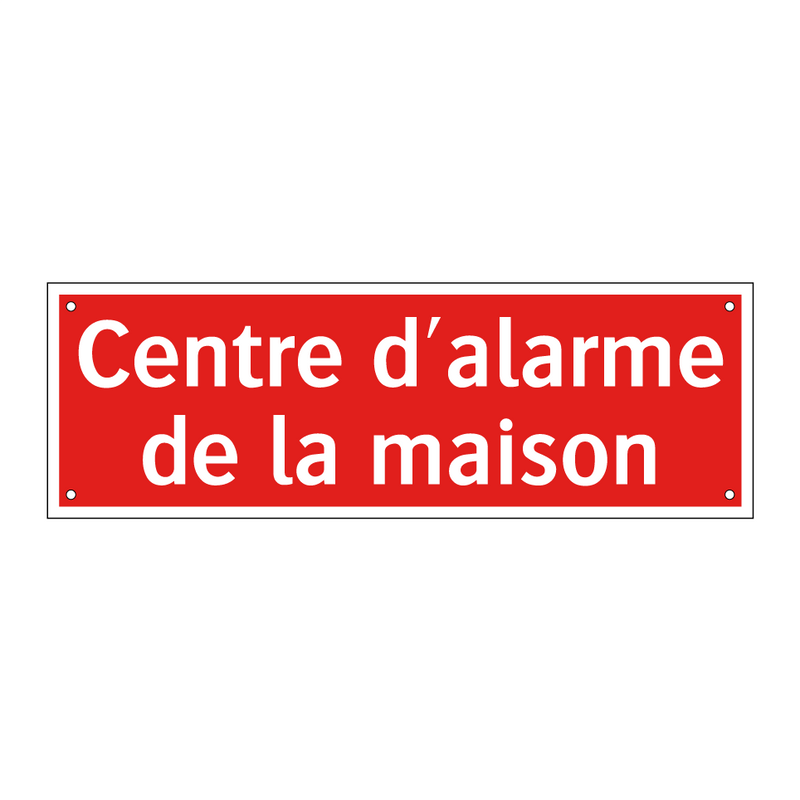 Centre d'alarme de la maison
