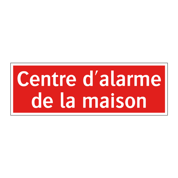 Centre d'alarme de la maison