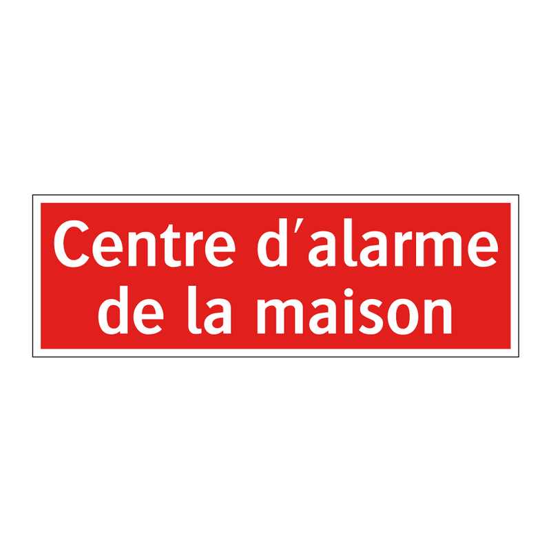 Centre d'alarme de la maison