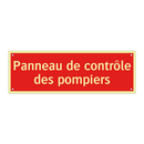 Panneau de contrôle des pompiers