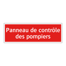 Panneau de contrôle des pompiers