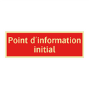 Point d'information initial