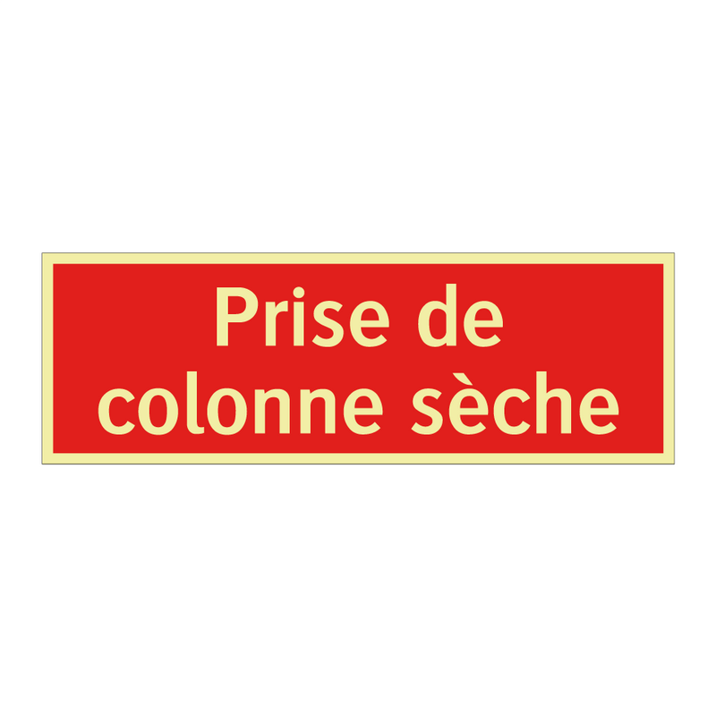 Prise de colonne sèche