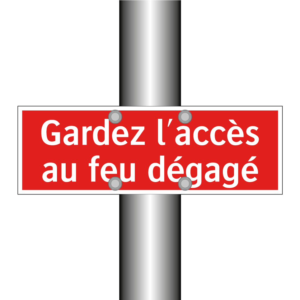 Gardez l'accès au feu dégagé