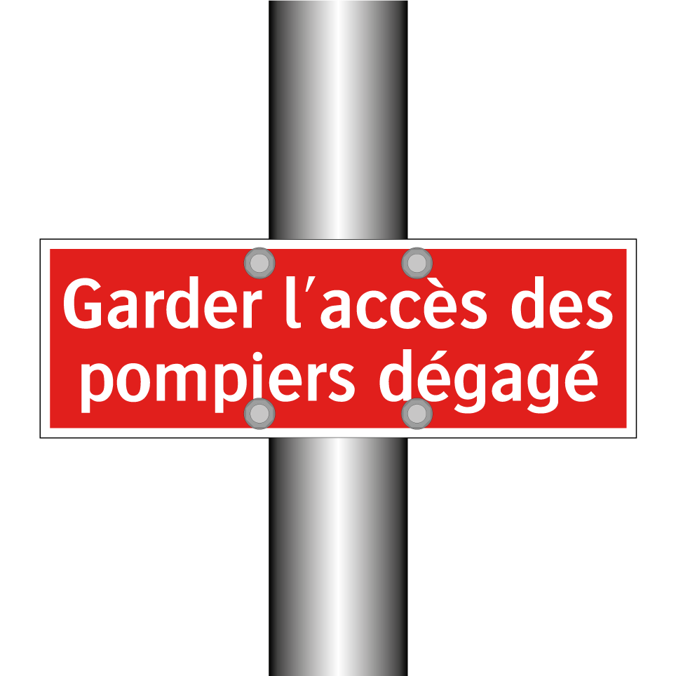 Garder l'accès des pompiers dégagé