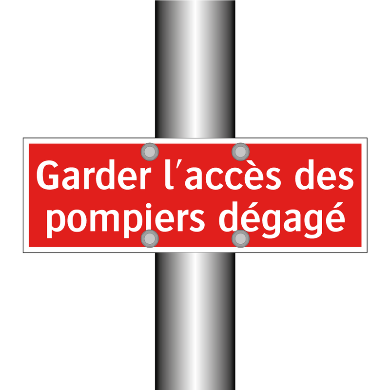 Garder l'accès des pompiers dégagé