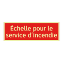 Échelle pour le service d'incendie