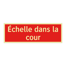 Échelle dans la cour