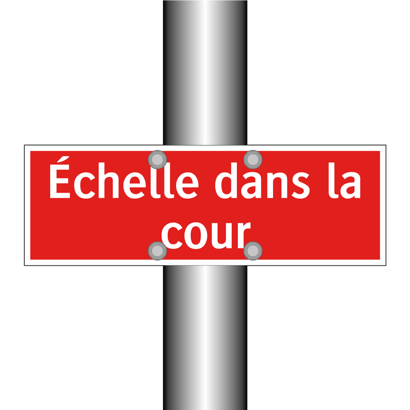 Échelle dans la cour