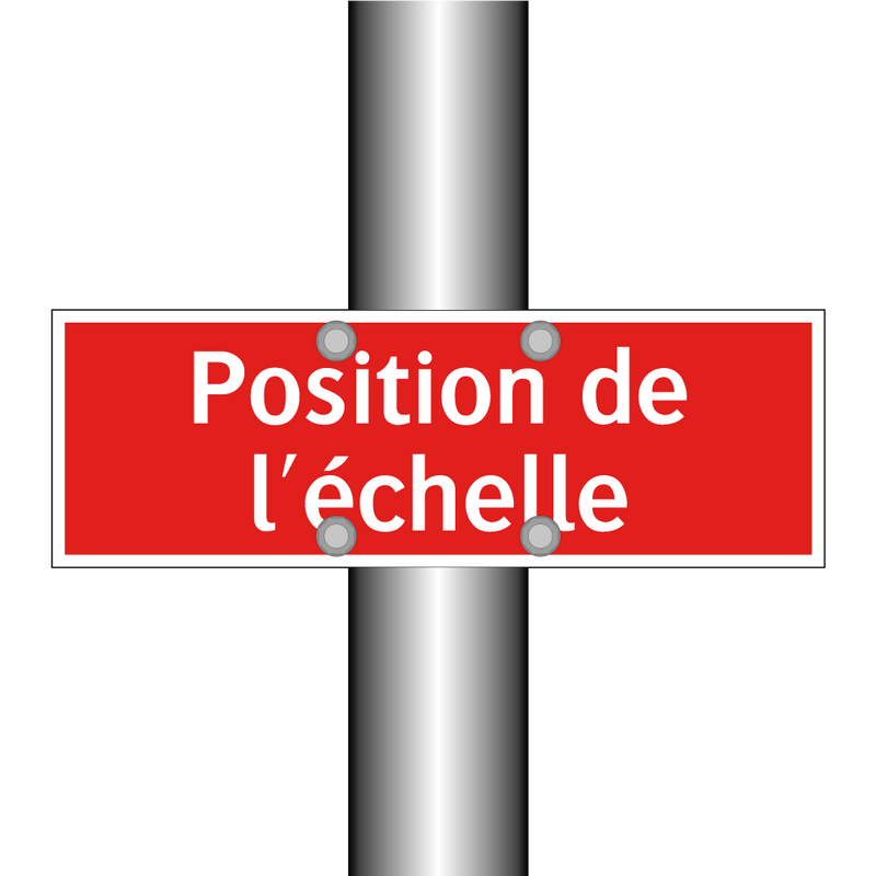 Position de l'échelle