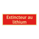 Extincteur au lithium