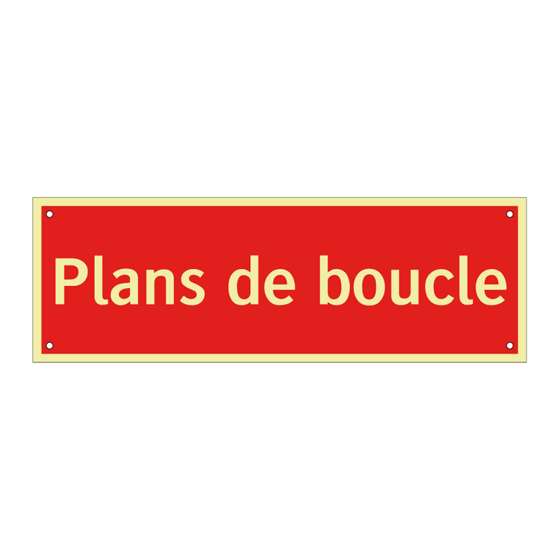 Plans de boucle