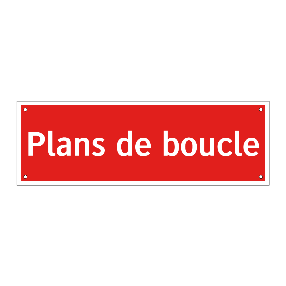 Plans de boucle