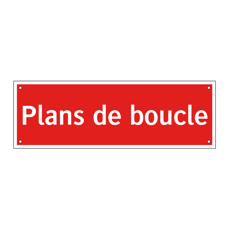 Plans de boucle
