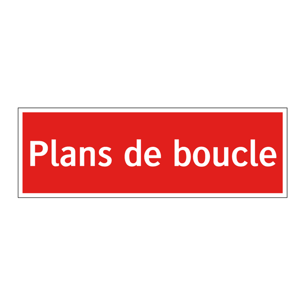 Plans de boucle