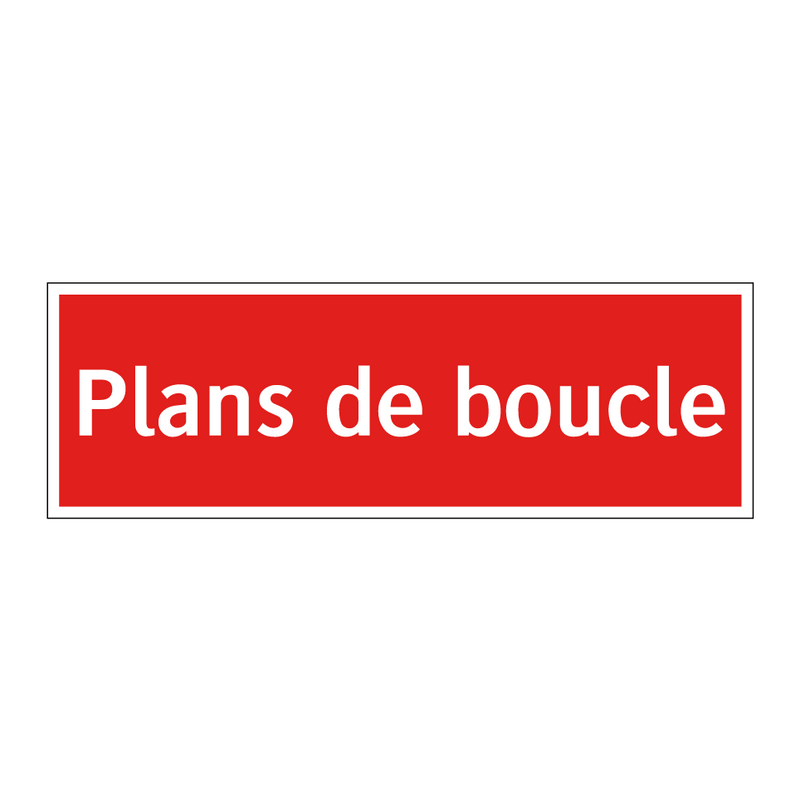 Plans de boucle