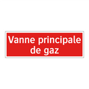 Vanne principale de gaz