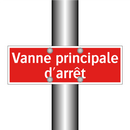 Vanne principale d'arrêt