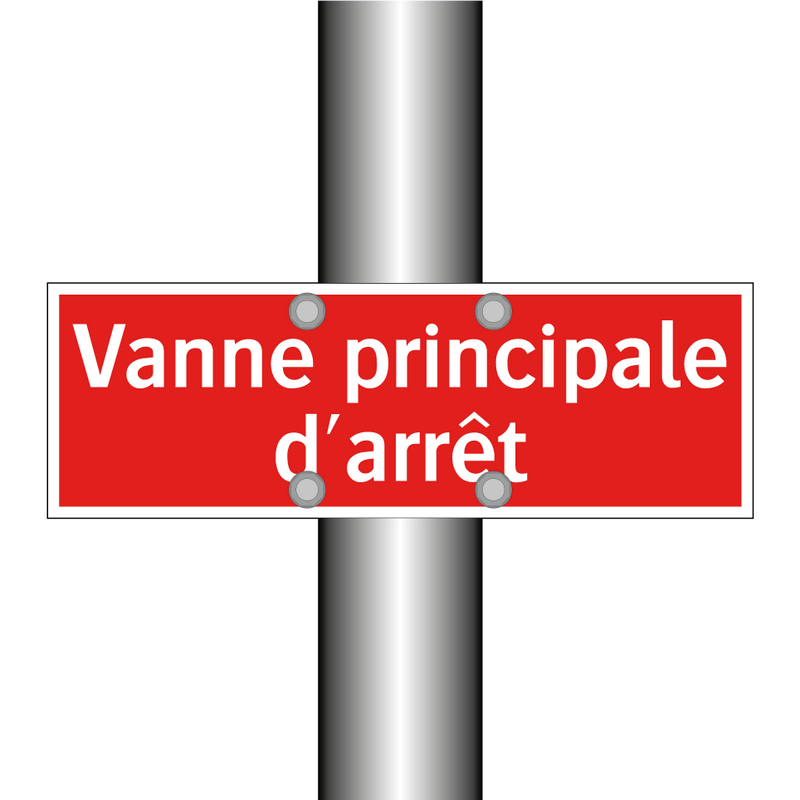 Vanne principale d'arrêt