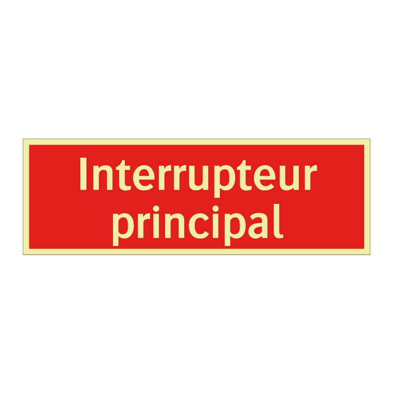 Interrupteur principal