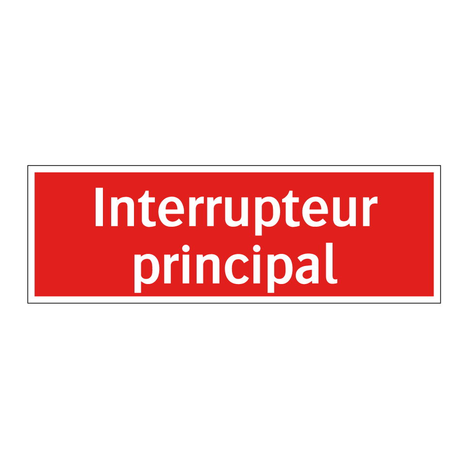 Interrupteur principal