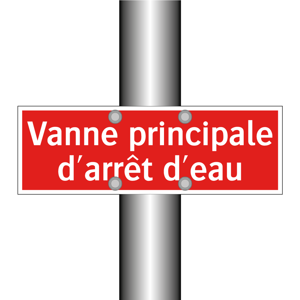 Vanne principale d'arrêt d'eau